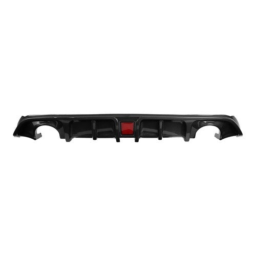 DURAFORCE Rear Bumper Diffuser Lip Carbon Style with LED Light for Infiniti Q60 2017-2022