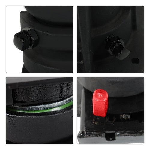 DURAFORCE Black C5G 12''-16'' Adjustable Cushioned 5th Wheel to Gooseneck Adapter New
