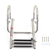 DURAFORCE 3 Steps Ladder Stainless Steel in-Board Telescoping For Marine Boat Yacht New