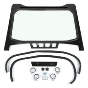 DURAFORCE Clear Full Glass Windshield For Polaris RZR XP 4 Turbo S/XP Turbo S 2018-2020