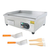 DURAFORCE Commercial Electric Griddle 1600W 22" Stainless Steel Flat Grill 50-300℃