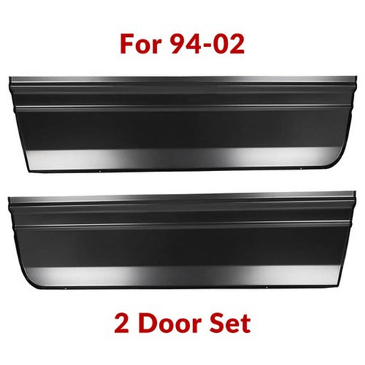 DURAFORCE Lower Front Door Skin Set For 94 To 02 Dodge Ram Except 4 Door Quad Cab Pair