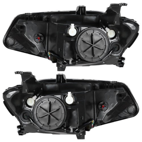 DURAFORCE Black For Chevy Malibu 2016 2017 2018 Headlight Assembly Halogen Left+Right Side