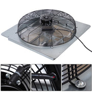 DURAFORCE Shutter Exhaust Fan 24in, 1.65m Power Cord, 4120CFM, Wall Mounted, Silver