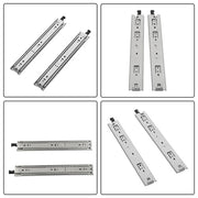 DURAFORCE 1 Pair of 14In Locking Drawer Slides Full Extension & Lock 150 lb Load Capacity