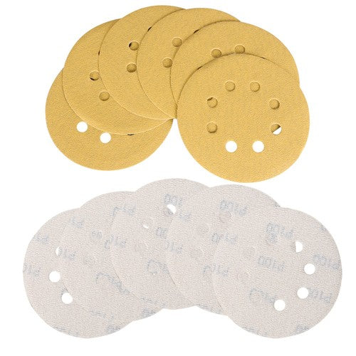 DURAFORCE 100 Pack 5 Inch 8-Hole 100 Grit Hook-and-Loop Sanding Disc Sander Paper