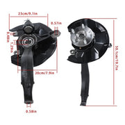 DURAFORCE For 08-12 Honda Accord Front Steering Knuckle+Wheel Bearing Hub Assembly 698446