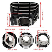 DURAFORCE Fit For Yamaha Rd350 1973-1975 Cylinder Rebuild Kit Pistons Rings Pins