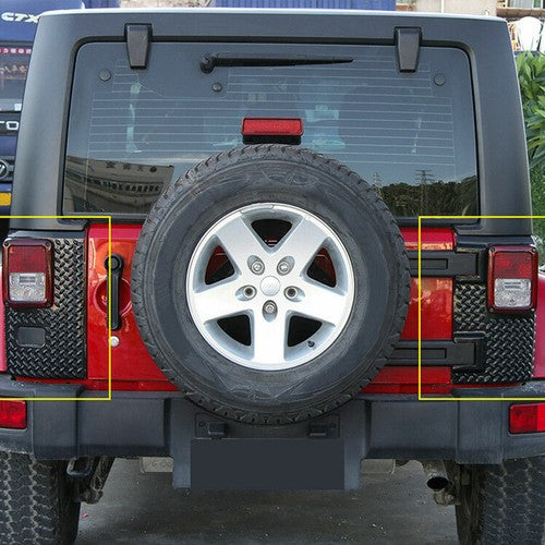 Rear Corner Guards Body Armor Kit Tail Light Cover for Jeep Wrangler JK 07 18