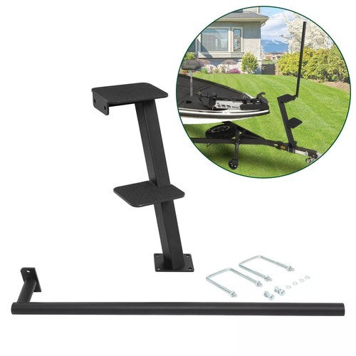 DURAFORCE Boat Trailer Dual Steps w/ Handle Universal Rotatable 360 For Bass Pontoon Boats