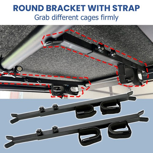 Overhead Roof Gun Rack Carrier Holder for Honda Pioneer Polaris Ranger Can Am