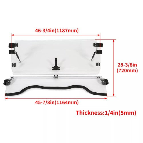 DURAFORCE UTV Front Flip Windshield For Honda Pioneer 700 / 700-4 2014-2026 2021 2020 2019