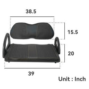DURAFORCE For Club Car Precedent Seat Cushion Black Golf Cart Diamond Seat Cover Kit