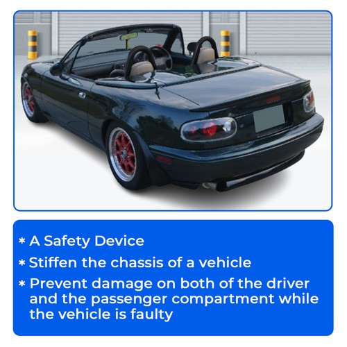 Stainless Steel Polishing Euro Style Roll Bar for 1990 2005 Mazda Miata MX5