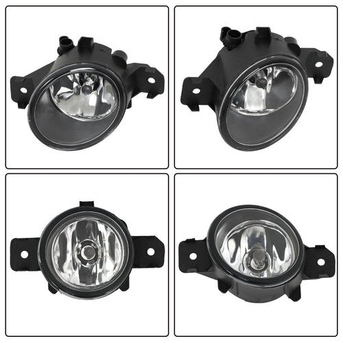 DURAFORCE Left+Right Bumper Fit For Nissan Altima 2007-2017 Fog Lights Assembly Clear Lens
