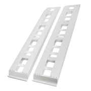 DURAFORCE 2Pcs Aluminum 80"×15" Ramps 6000 LBS Hook End Knife For Truck Car Auto Trailer