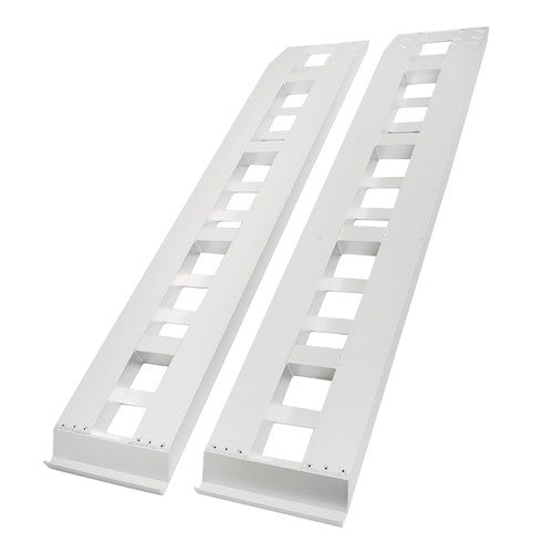 DURAFORCE 2Pcs Aluminum 80"×15" Ramps 6000 LBS Hook End Knife For Truck Car Auto Trailer