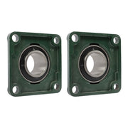 DURAFORCE Self-Aligning UCF210-32 Pillow Block Bearing Solid Base 2" Bore 4-Bolt 2Pcs