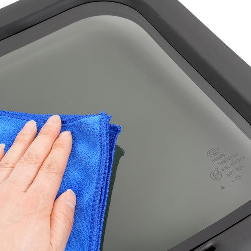DURAFORCE 2-Piece 21" x 14" RV Windows with Mesh Screen and Trim Ring Horizontal Sliding