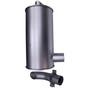 DURAFORCE 4649870 Muffler for HITACHI EXCAVATOR EX120-2 EX120-3 EX120-1 EX150-1 4BD1 4BG1
