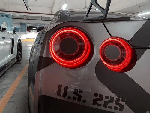 DURAFORCE Fits 2009-2022 Nissan GTR R35 Red LED OE Style Tail Lights Upgrade Brake Lamps