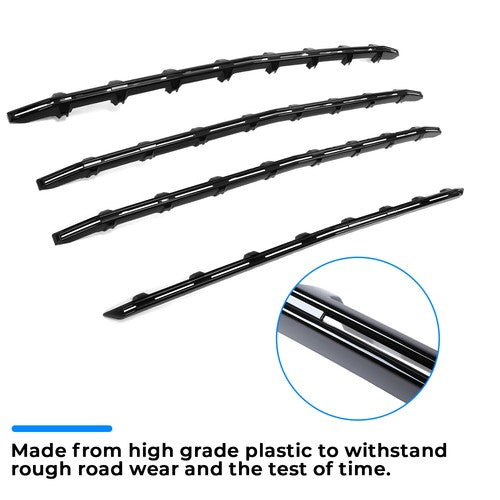 Black Grille Insert Trim Grill Overlay for 2019-2021 Chevy Silverado 1500 LT RST