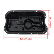 DURAFORCE For Honda CRX Coupe 1988-1991 l4 1.5L 1.6L Black Engine Oil Pan 11200-PM3-010