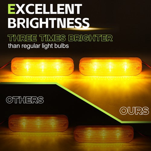 DURAFORCE For John Deere 4050 4250 4450 LED Flashing Cab Lights 4 Pack Replace For AR60250
