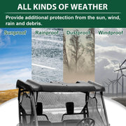 DURAFORCE 2PCS Hard Top Roof For Honda Pioneer 700 2 Seater 2014-2025 Protection Cover