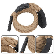 DURAFORCE 1.5” × 15FT Climbing Rope Gym Fitness Strength Training Exercise Rope Brown