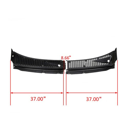 Windshield Wiper Vent Cowl Screen Cover Grille Panel For Ford F250 F350 99 07