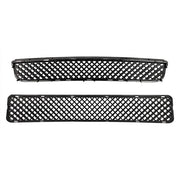 DURAFORCE 53101-21110 Front Upper & Lower Hood Grille Black 2pcs for Scion TC 2005-2010