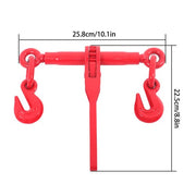 DURAFORCE Red 1/4in-5/16in G70 7800lbs W/G70 Grab Hook Adjustable Chain Binders ×2 Steel