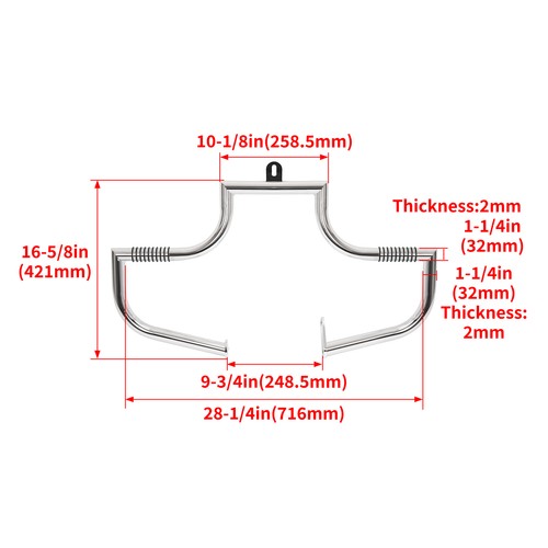 Highway Bars Engine Guard Crash for Harley Heritage Softail Fatboy 1986-1999