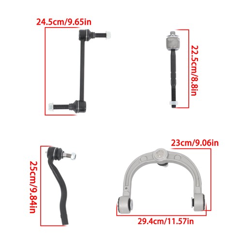 DURAFORCE Control Arm Ball Joint Tie Rod Front Upper 10pc For Mercedes GL320 GL350 GL450