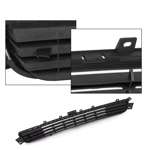 DURAFORCE Front Bumper Lower Grille For 2014-2017 Infiniti Q50 Base Matte Black 622544HB0A