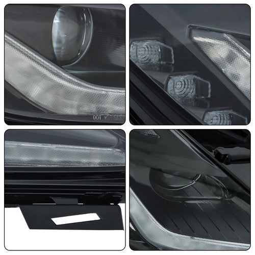 DURAFORCE Pair For Chevrolet Corvette 2014-2019 HID/Xenon W/LED DRL Left&Right Headlight