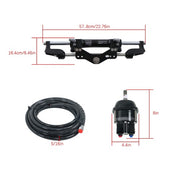 DURAFORCE High Performance Hydraulic Steering Kit Single Outboard Engine 350HP Power