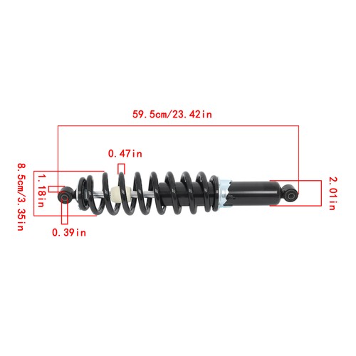 DURAFORCE Front Gas Shocks Absorber 2013-2019 For Polaris Ranger Crew XP 900 1000 7043755