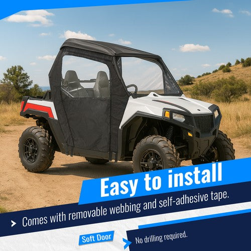 Utv Soft Full Doors Cab Enclosures For Polaris Rzr 800 800s 2008-2014