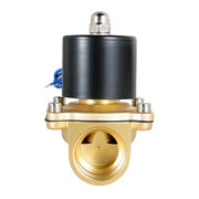 DURAFORCE AC 110V 120V Volt NC 1" NPT Electric Solenoid Valve Brass Water Air Gas