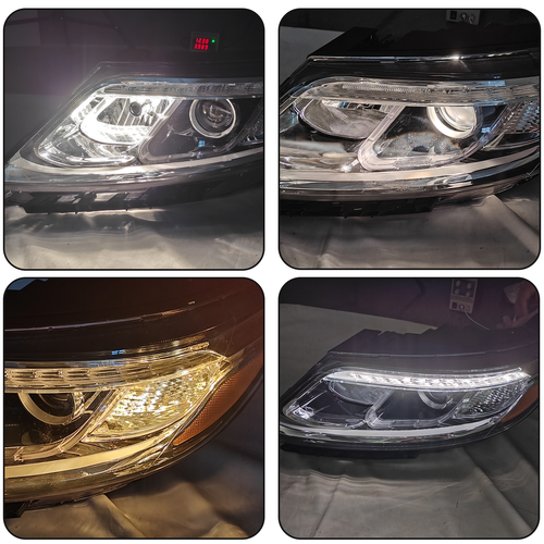 DURAFORCE For 2014 2015 Kia Sorento EX SX Halogen W/LED DRL Projector Headlight Left Right