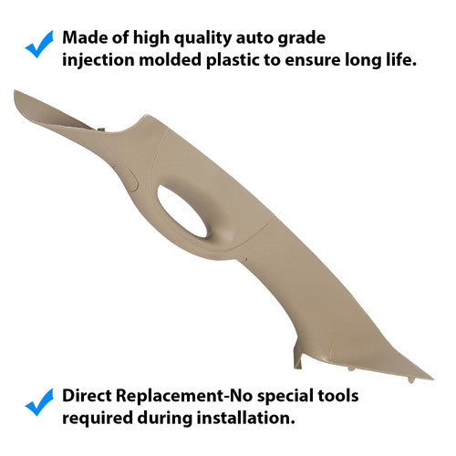 Left Driver Front A Pillar Trim Tan Interior Handle for 2004-2008 Ford F-150