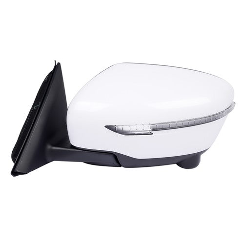 DURAFORCE Left View Mirror Assembly with Turn Signal Lamp for Nissan Rogue SV SL Advance