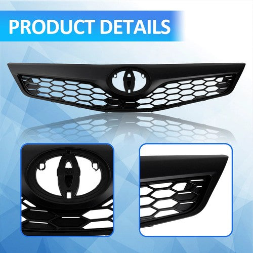 DURAFORCE For 2012-2014 Toyota Camry SE Upper & Lower Grille + Halogen Fog lights 6PCS