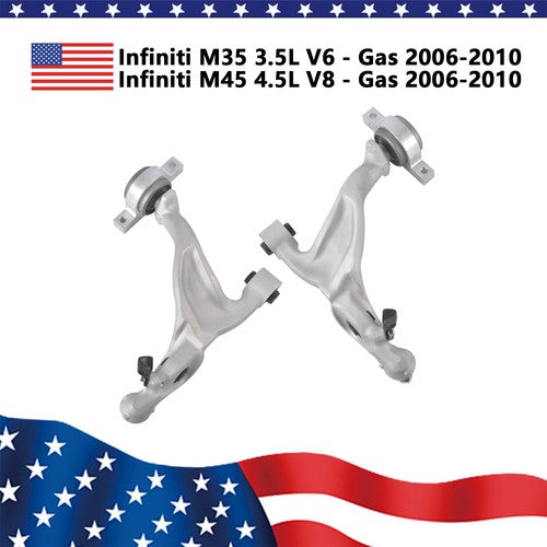 DURAFORCE 2* Front Lower Control Arms & Ball Joint for 06-10 Infiniti M35 M45 Sedan RWD
