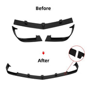 DURAFORCE 3Pcs Front Bumper Lip Spoiler Splitter For Chevrolet Camaro V8 SS 2010-2013