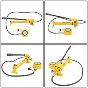 DURAFORCE 50T Low Profile Hydraulic Cylinder Jack Kit+CP-700 Manual Hydraulic Hand Pump