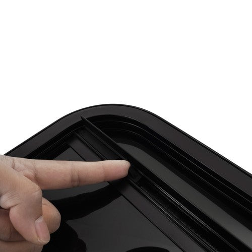 RV Replacement Windows Black 14 W x 16 H Teardrop Style Vertical Slide 2 Pack