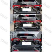DURAFORCE For 2019-2023 Toyota RAV4 Rear Door LED Tail Brake Sequential Signal Trunk Light